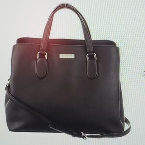 KATE SPADE BLACK GOLD TONE. SHOULDER. TOP HANDLE BAG
